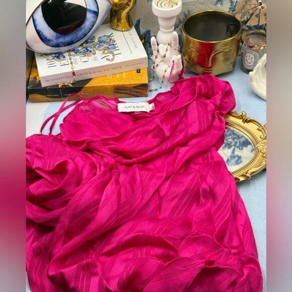 🆕 RAT & BOA 🧿 NWOT Cerise Maxi Dress, Pink, Sz L - US 8 - Picture 13 of 15